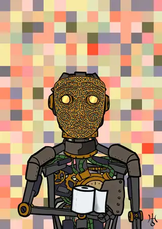 Wipe Uranus — Hashmask #15420, Doodle Mask