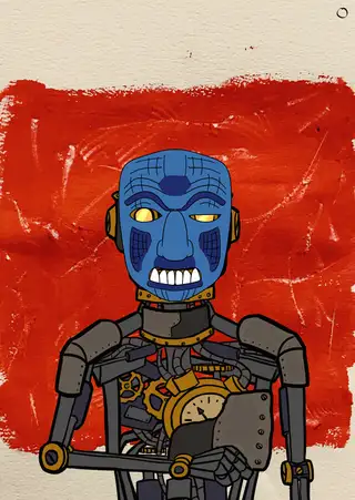 Machine Elf — Hashmask #7177, Aztec Mask