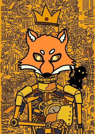 Biggie — Hashmask #15853, Doodle Background