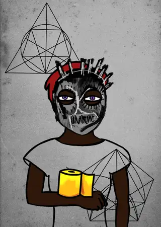 Zetacoin — Hashmask #16071, Recluse Mask Subtype